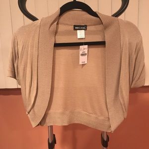 Wet Seal tan shrug